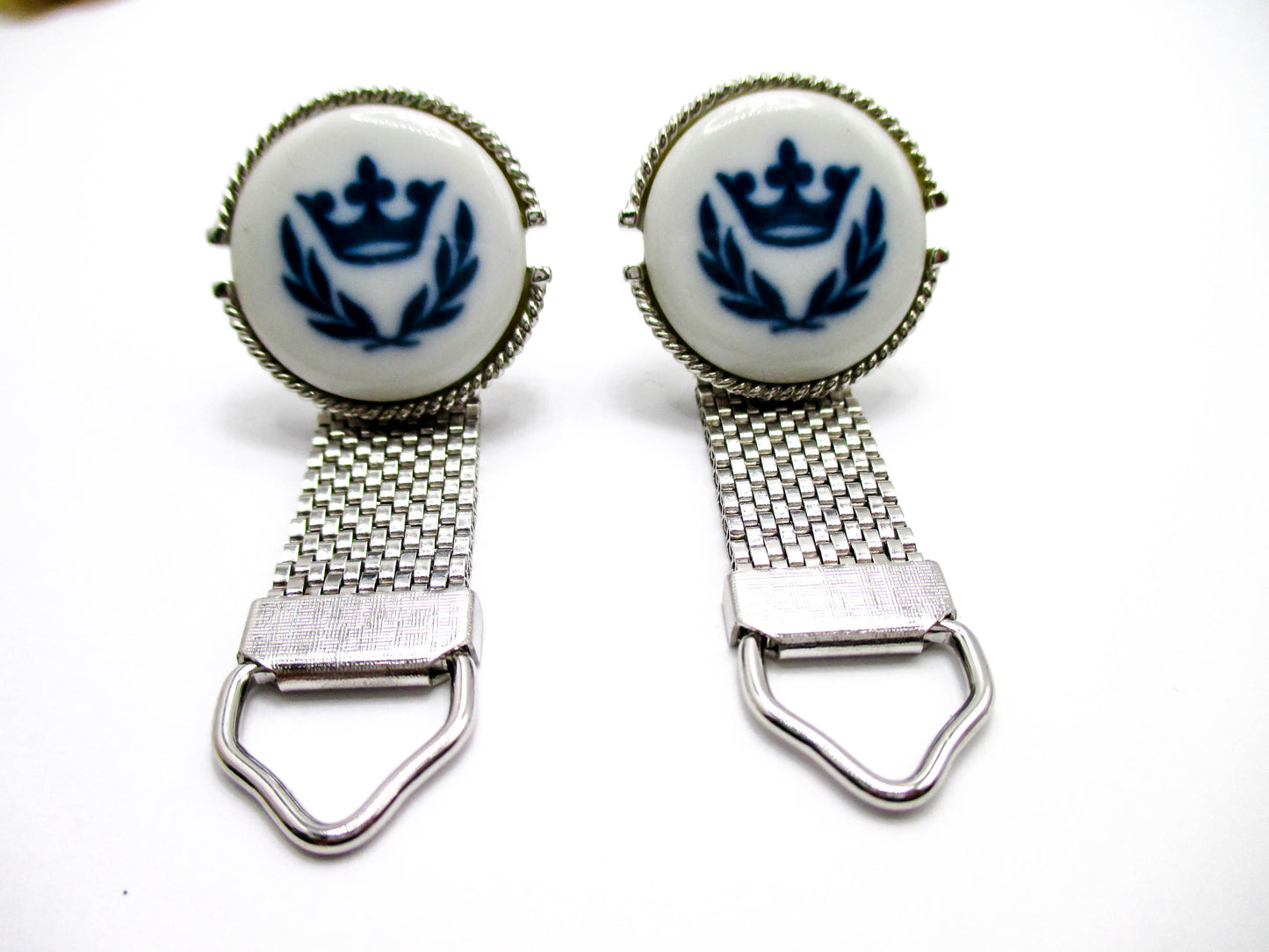 Vintage Denmark Crown Cufflinks - Swank Jewelry