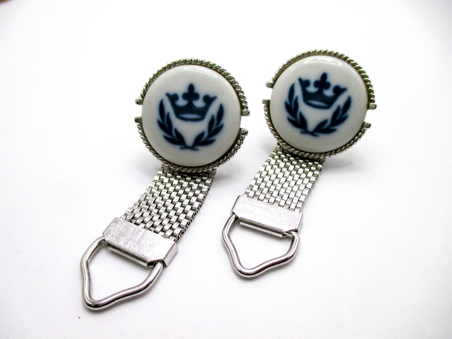 Vintage Denmark Crown Cufflinks - Swank Jewelry
