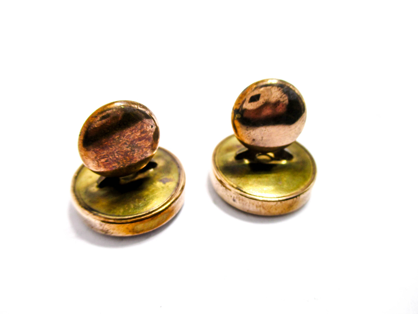 Victorian Patriotic Cuff Buttons - Red White and Blue