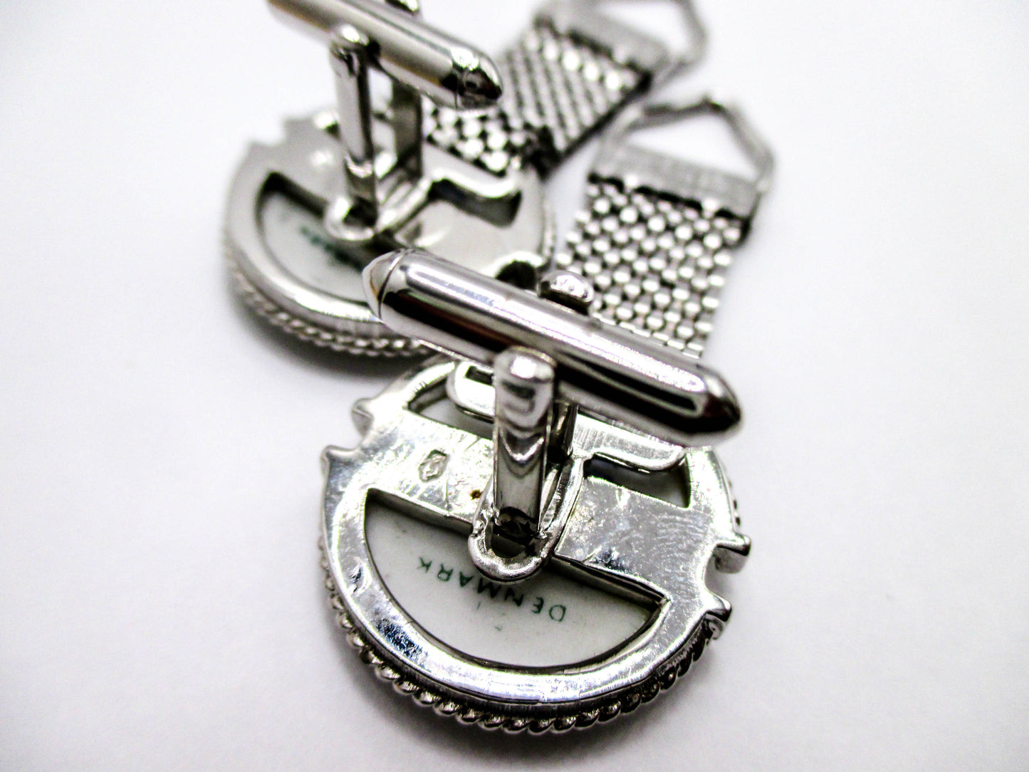 Vintage Denmark Crown Cufflinks - Swank Jewelry