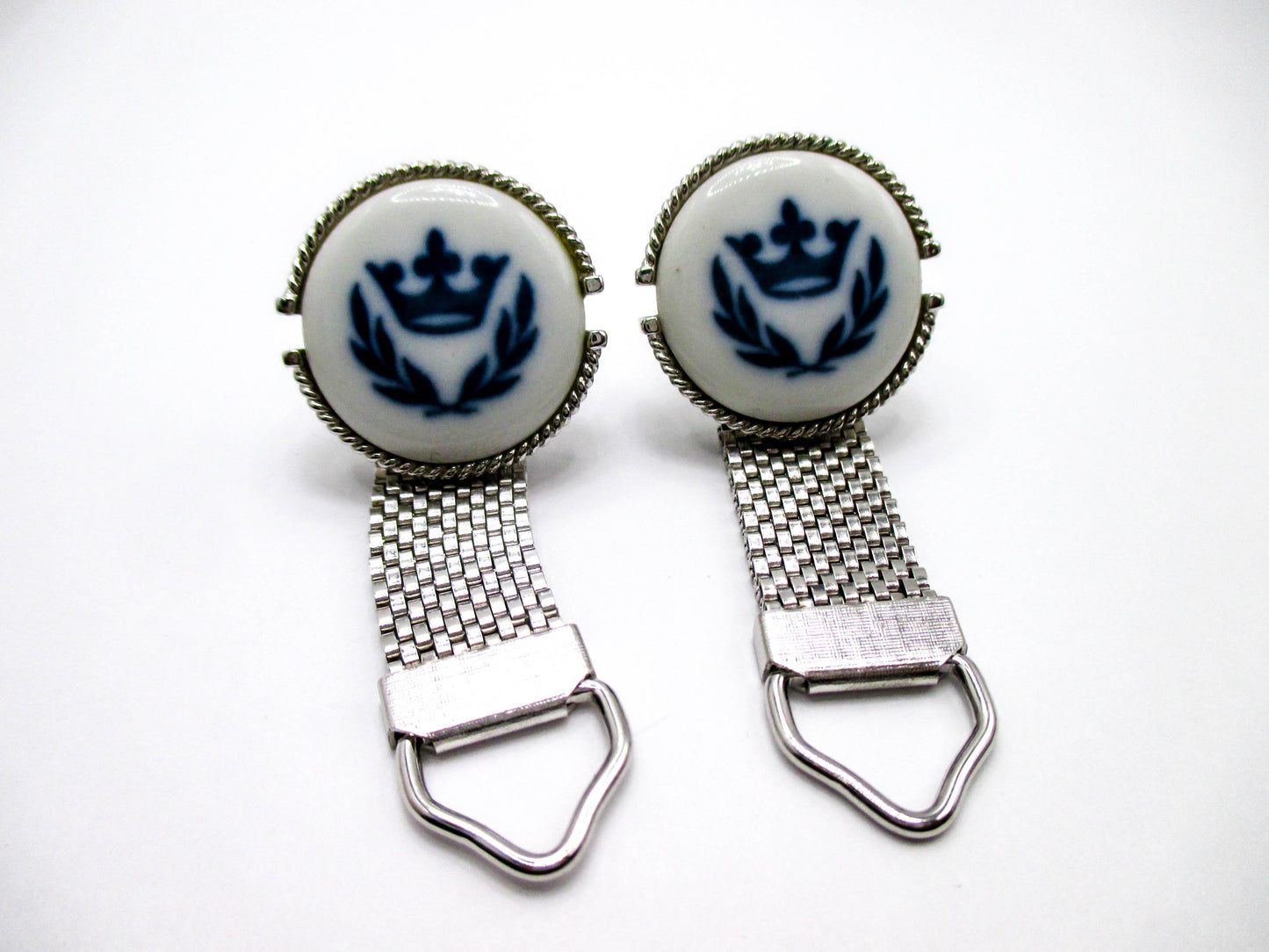 Vintage Denmark Crown Cufflinks - Swank Jewelry