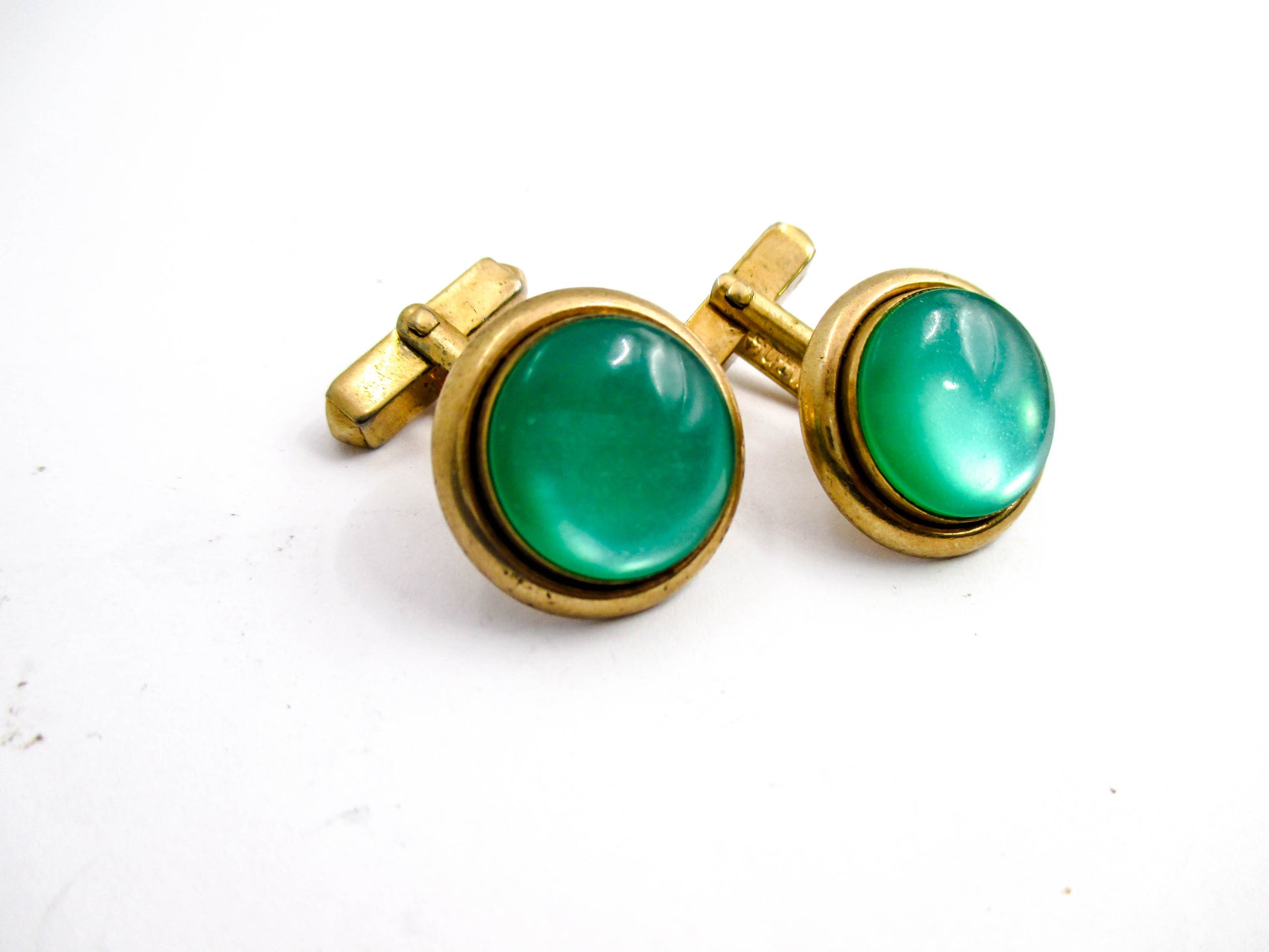 Very Vintage Green Cufflinks