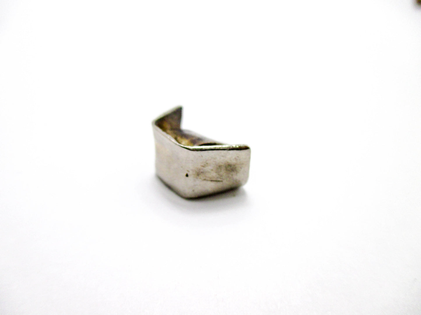 Vintage Nurses Cap Charm - Aged Silver