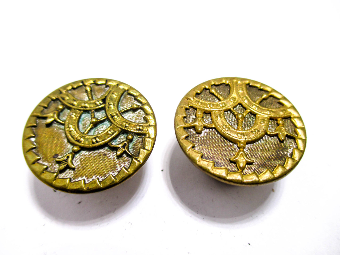 Victorian Cuff Buttons - 1880s Jewelry