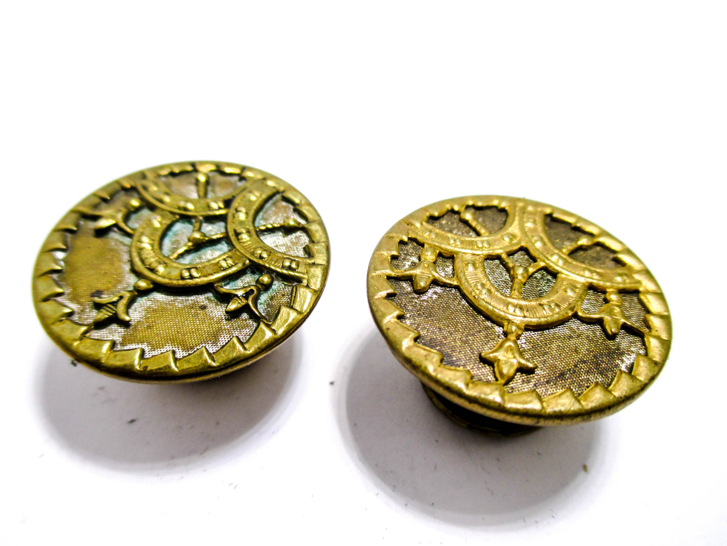 Victorian Cuff Buttons - 1880s Jewelry
