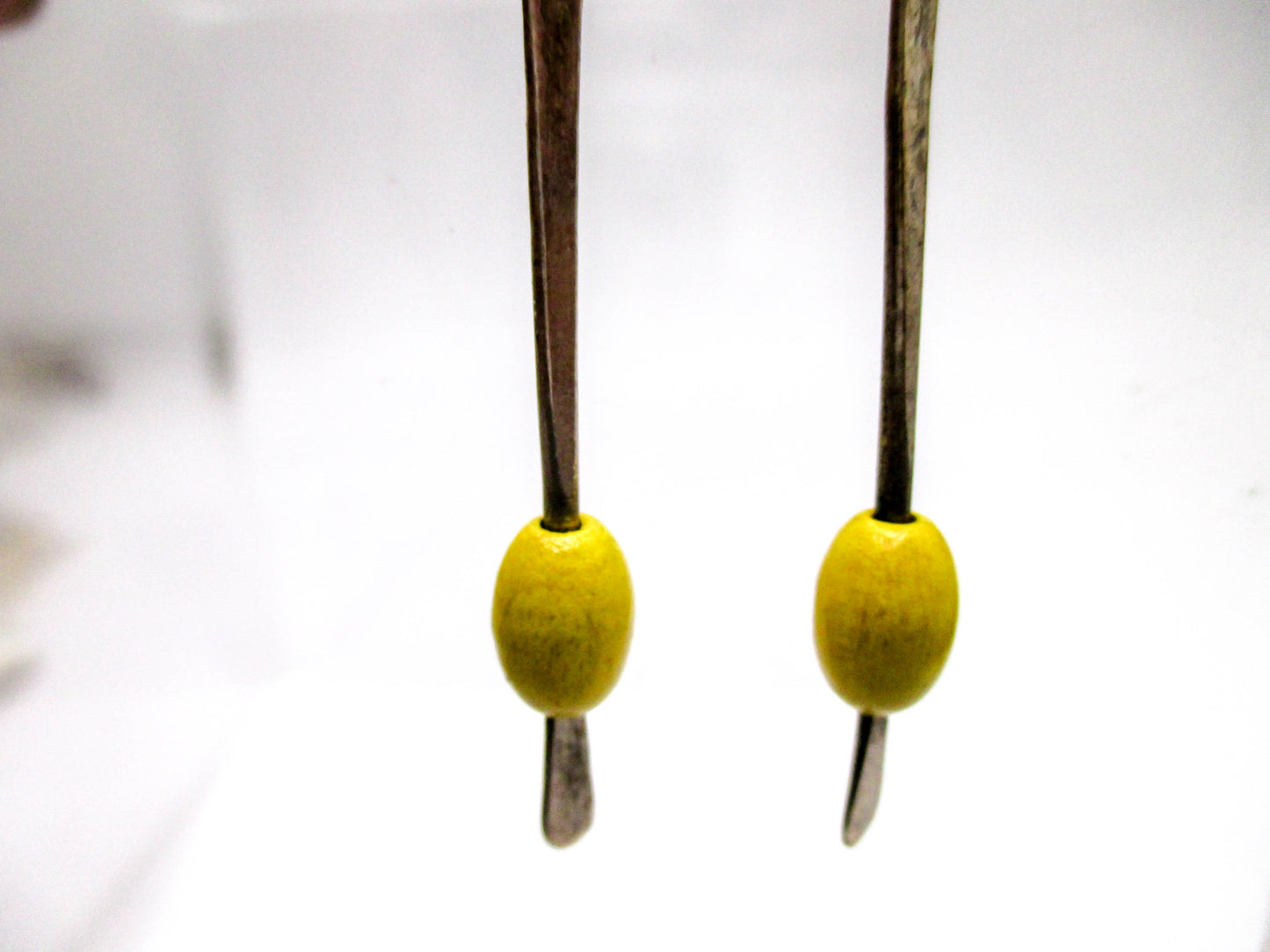 Sterling Silver Dangle Bead Earrings