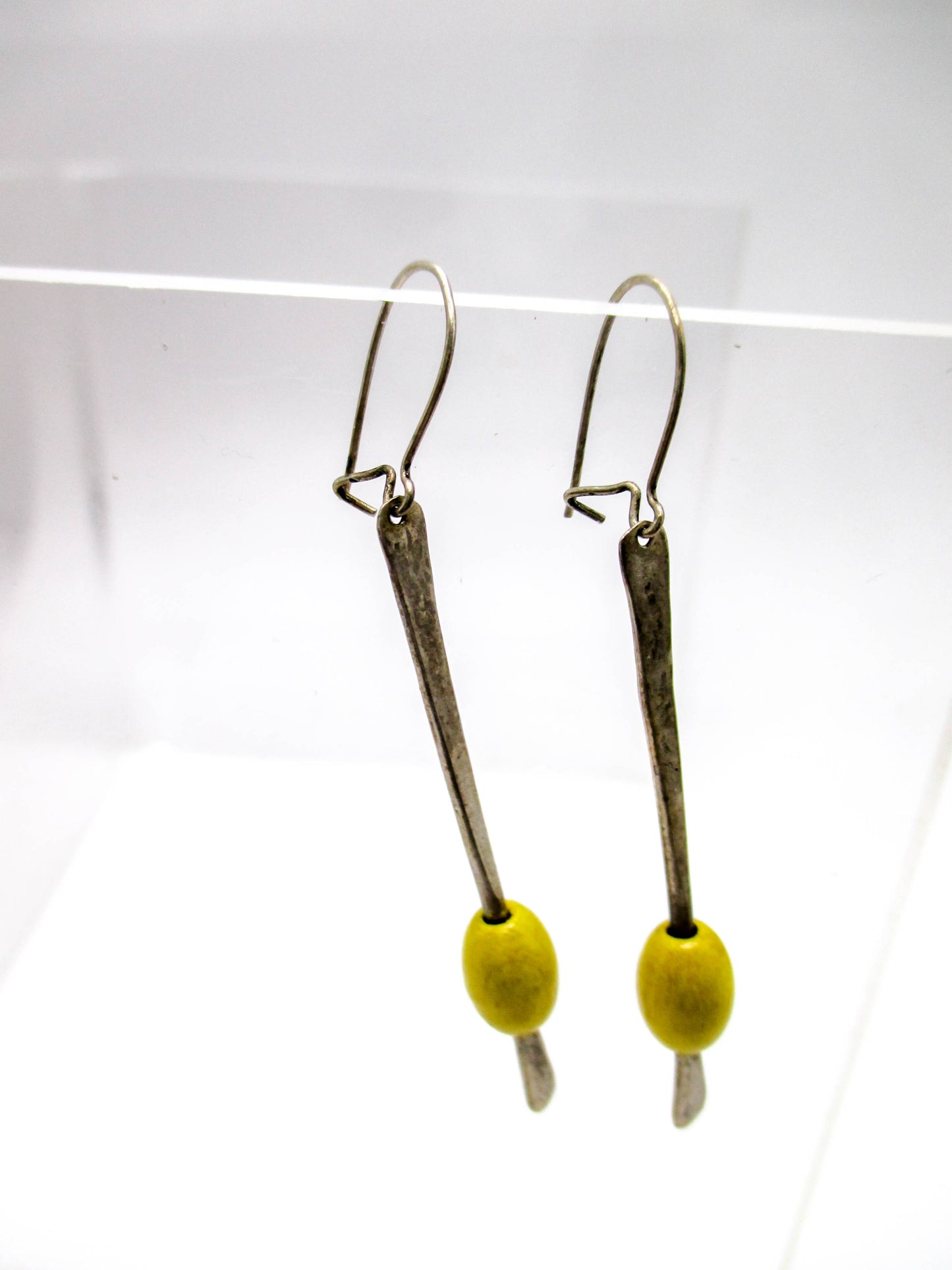 Sterling Silver Dangle Bead Earrings