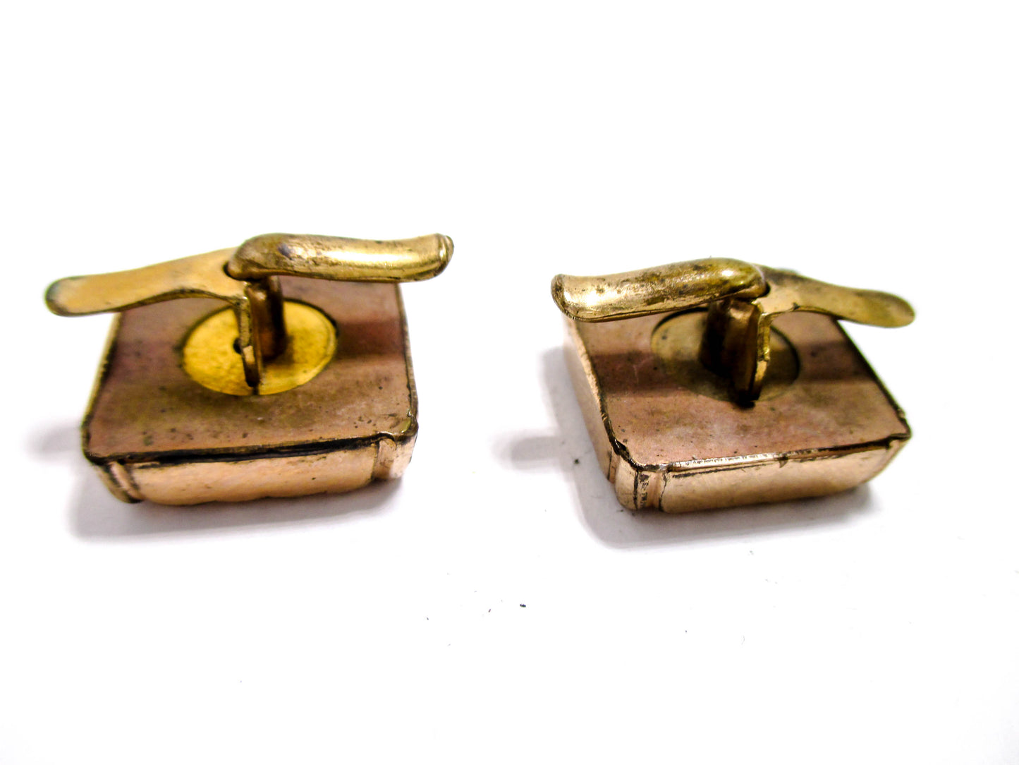 Victorian Tri-Gold Cuff Buttons- A Mimic of Back Hills Gold