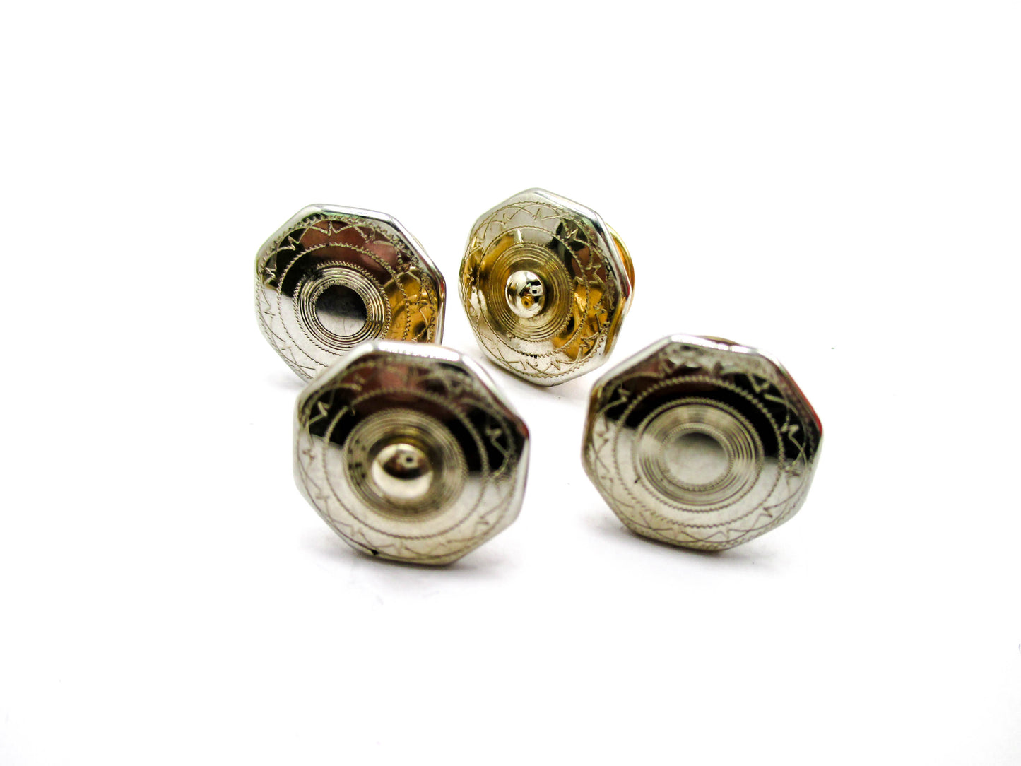 1920s Gold Filled "STA LOKT" Security Tab Snap Cufflinks