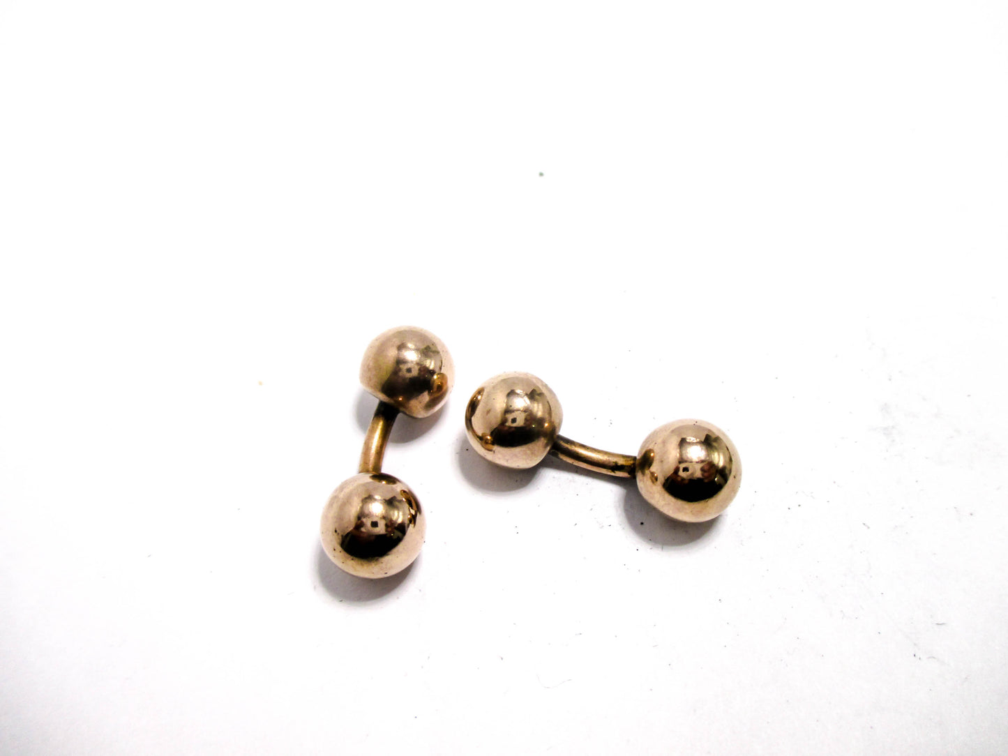 Victorian Barbell Cufflinks -  Rolled Gold Beautiful