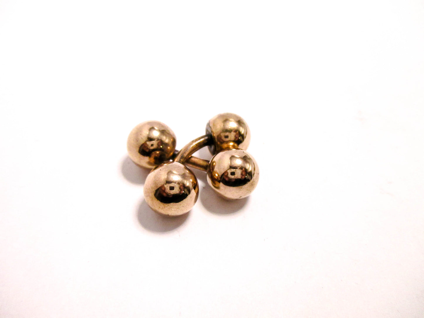Victorian Barbell Cufflinks -  Rolled Gold Beautiful