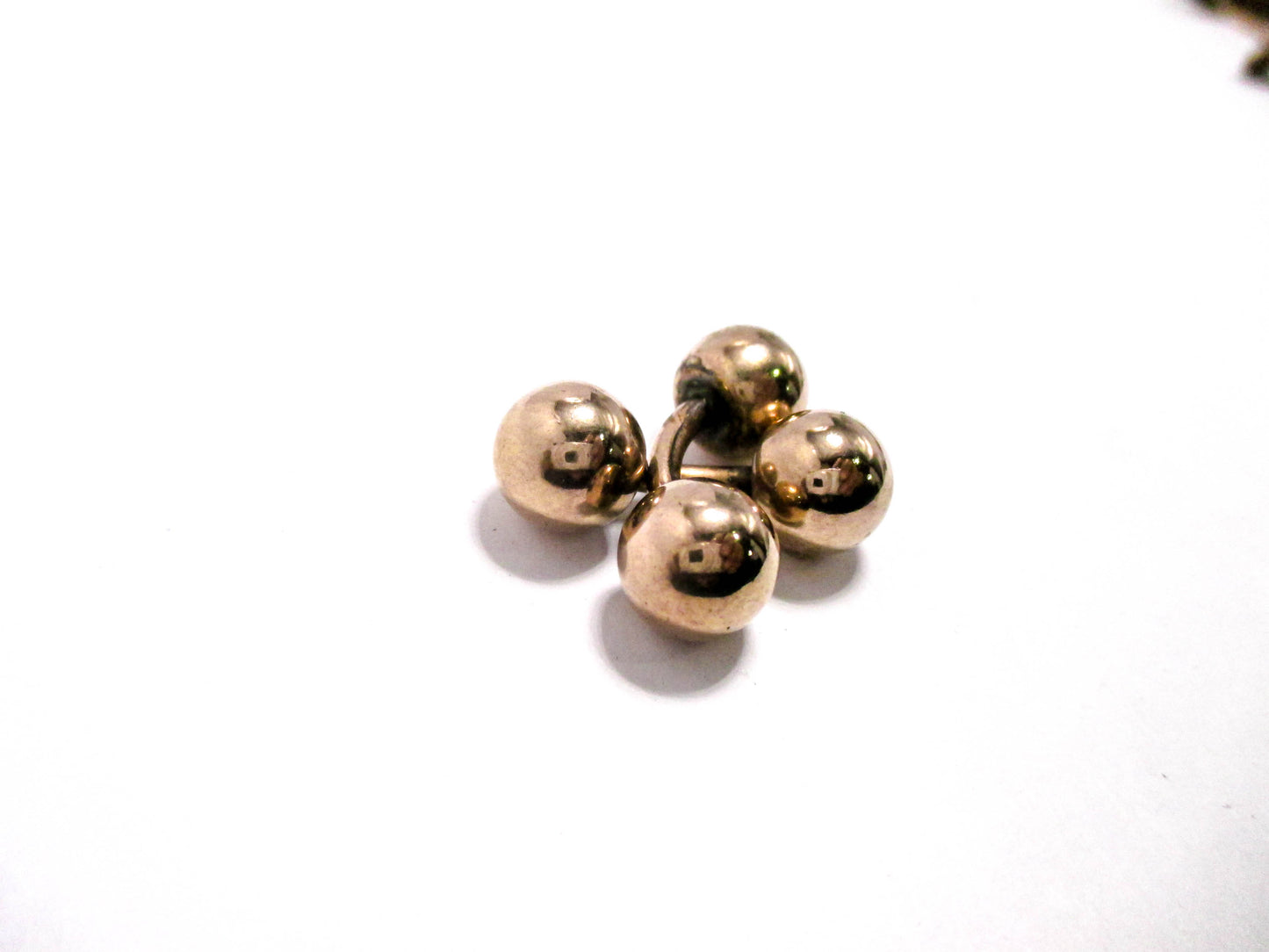 Victorian Barbell Cufflinks -  Rolled Gold Beautiful