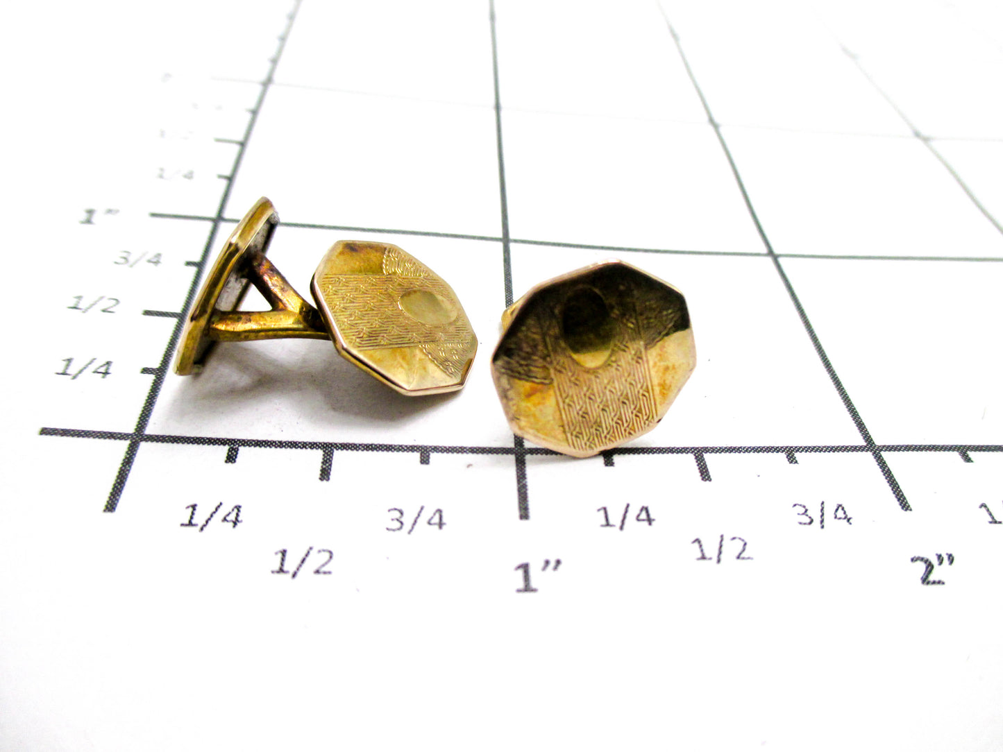 Early 20th Century Guilloche Cufflinks