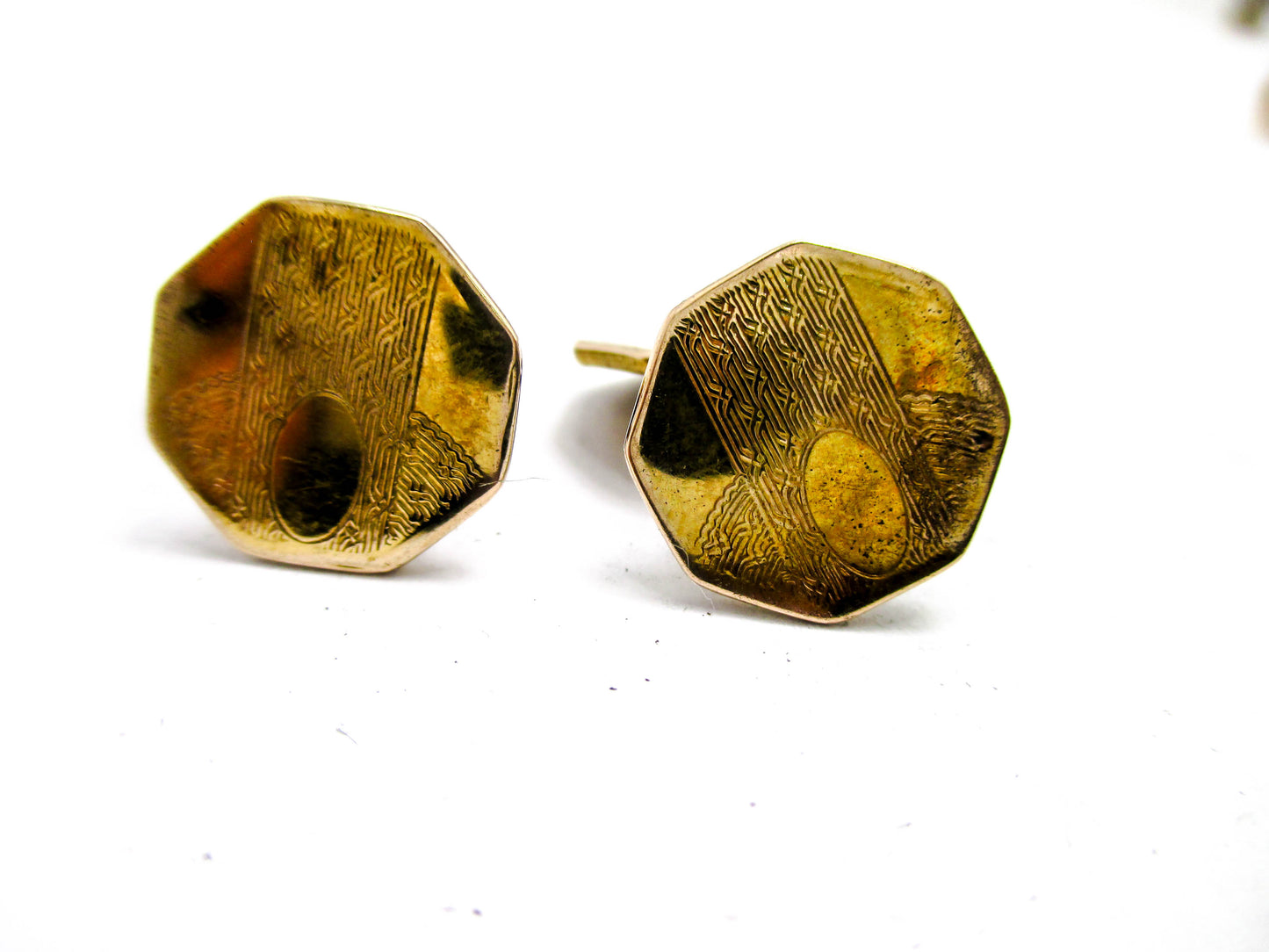 Early 20th Century Guilloche Cufflinks