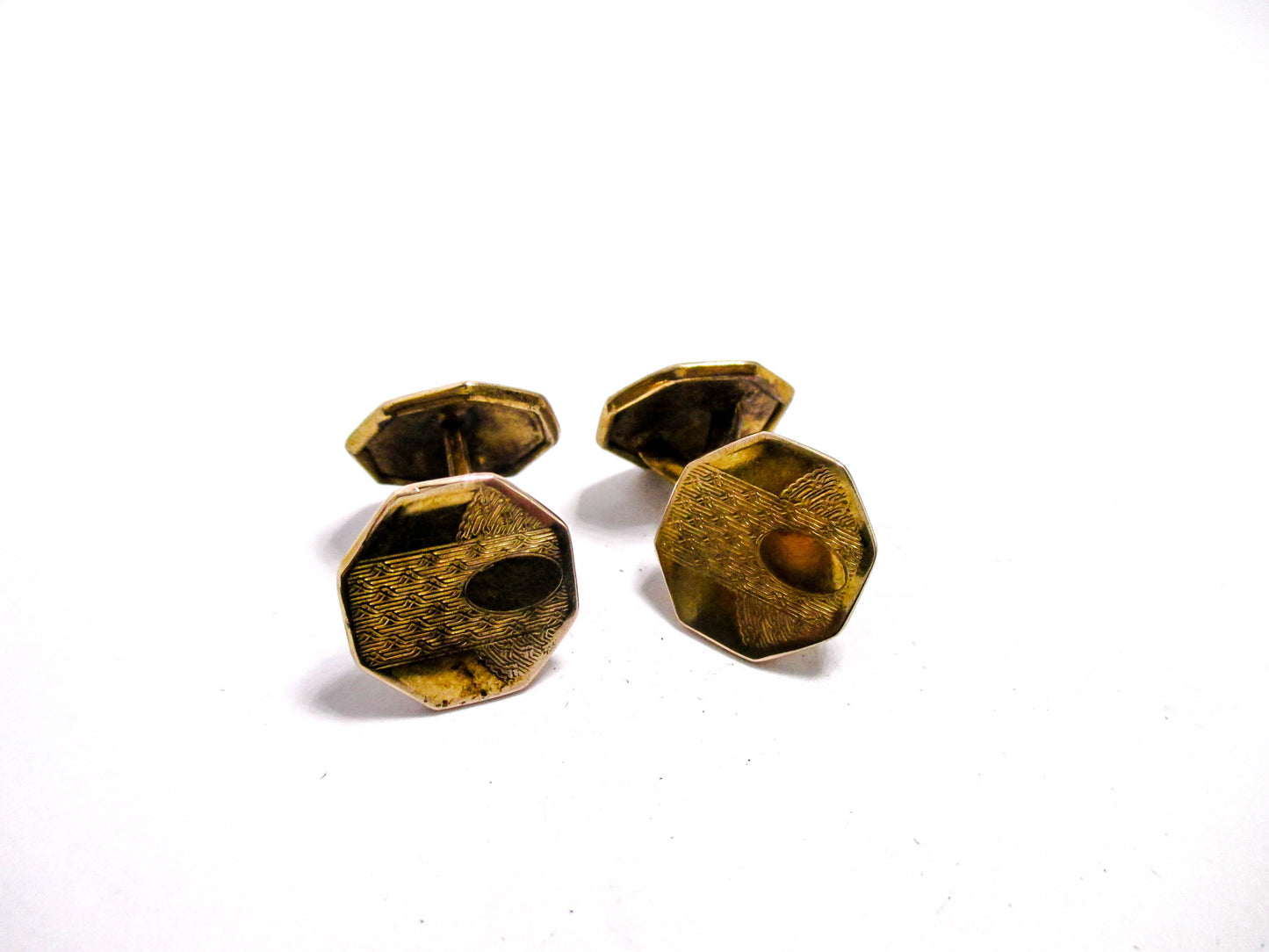 Early 20th Century Guilloche Cufflinks