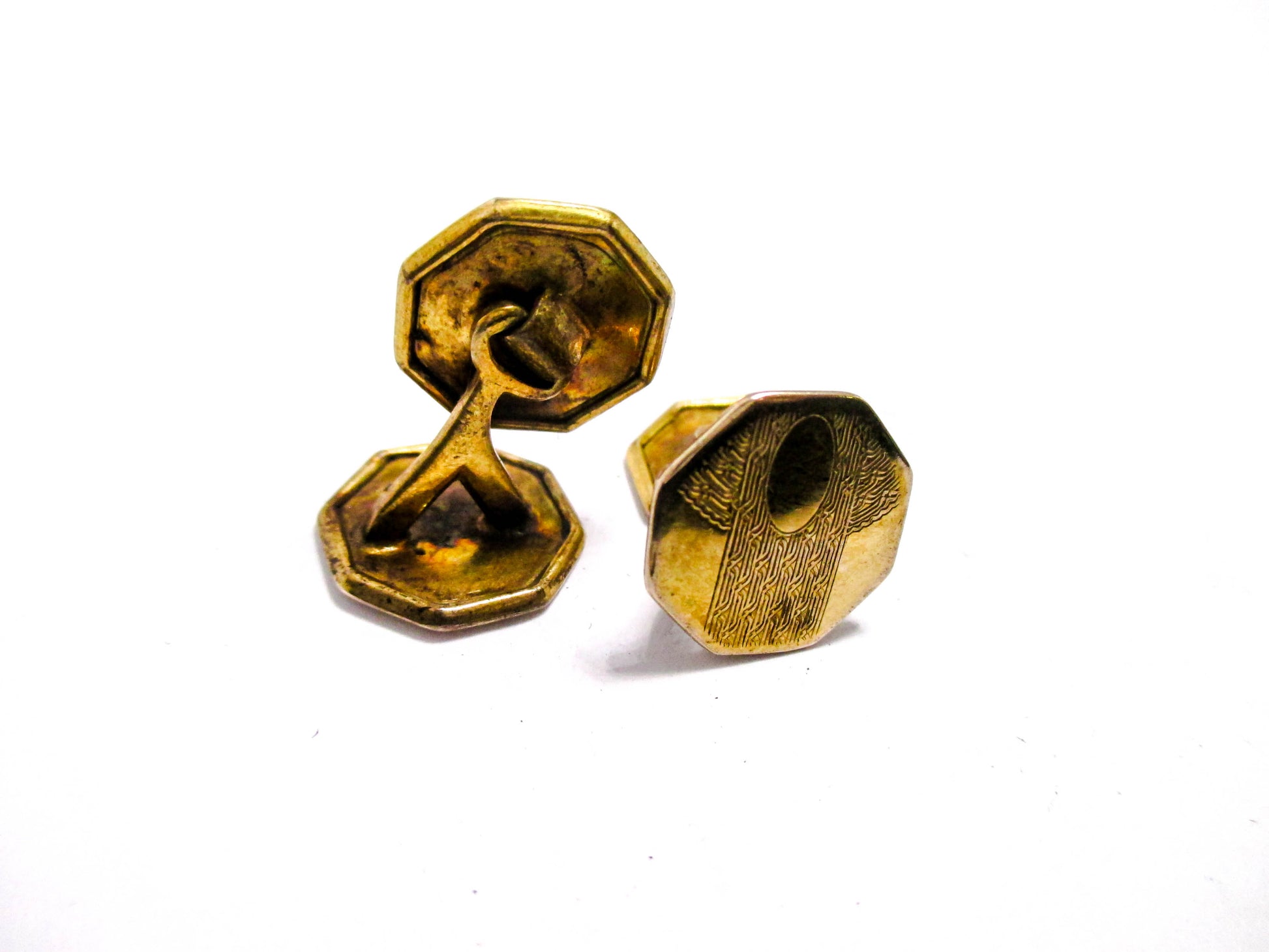 Early 20th Century Guilloche Cufflinks