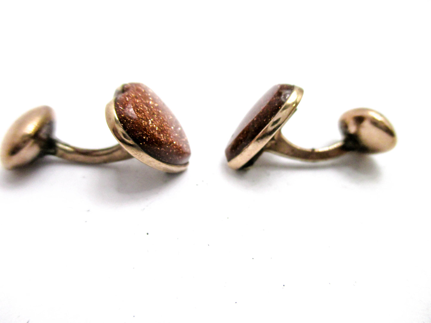 Victorian Heart Cuff Buttons - Exquisite 1800s Women's Cufflinks