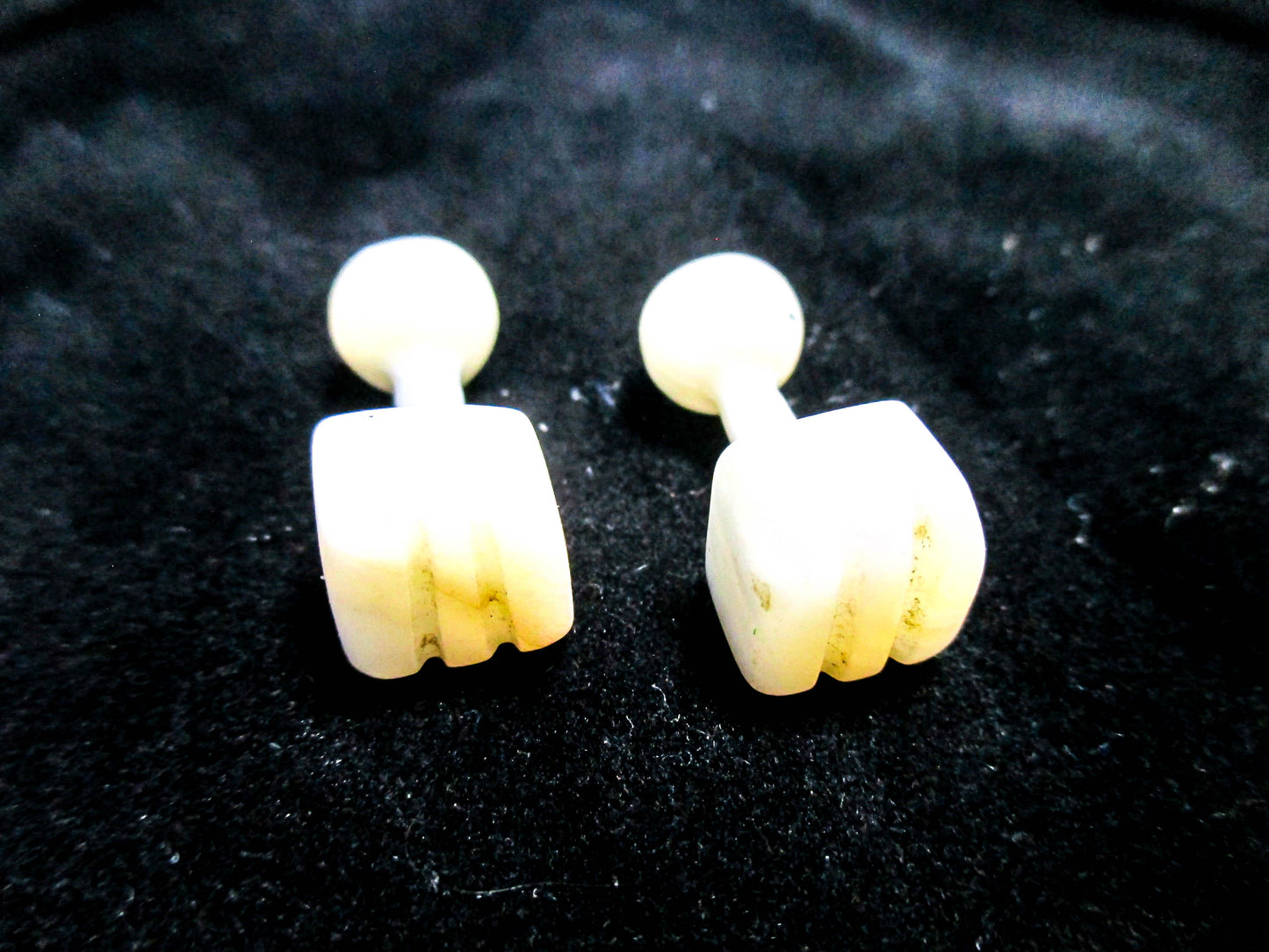 Antique Square MOP Cufflinks - Victorian Jewelry for Men