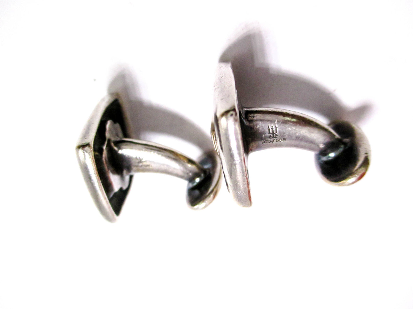 James Avery Sterling & 14K Gold Cufflinks