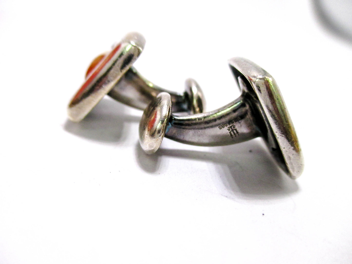 James Avery Sterling & 14K Gold Cufflinks