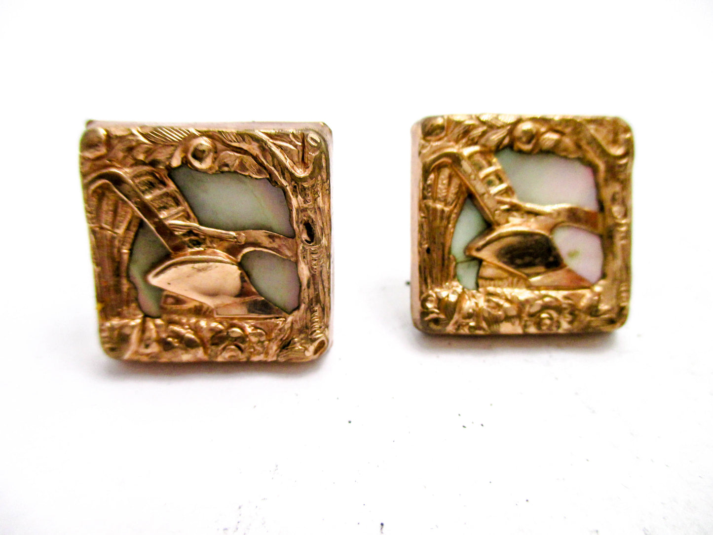 Victorian Cuff Buttons - Loose Sold As Scrap
