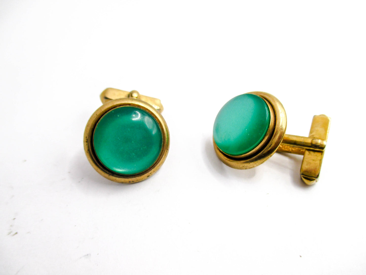 Very Vintage Green Cufflinks