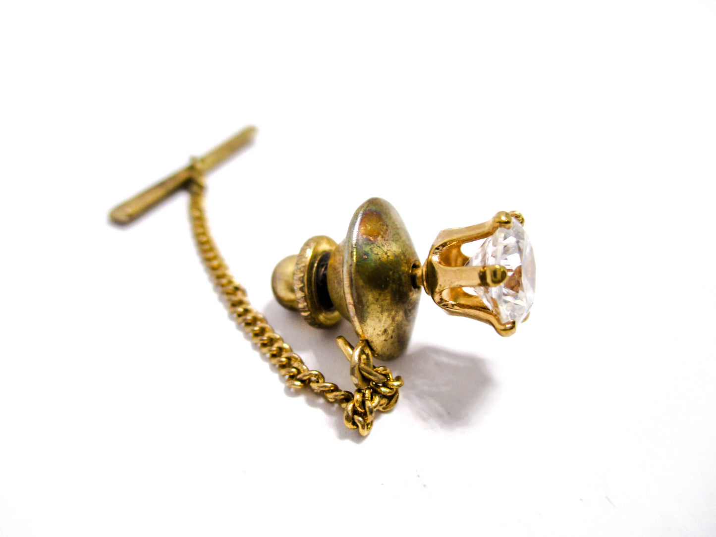 When Diamonds Are Not An Option - Glass Rhinestone Lapel or Tie Pin