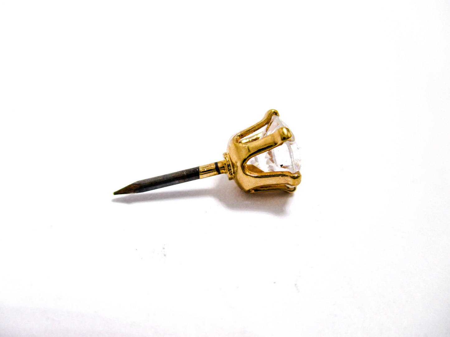 When Diamonds Are Not An Option - Glass Rhinestone Lapel or Tie Pin