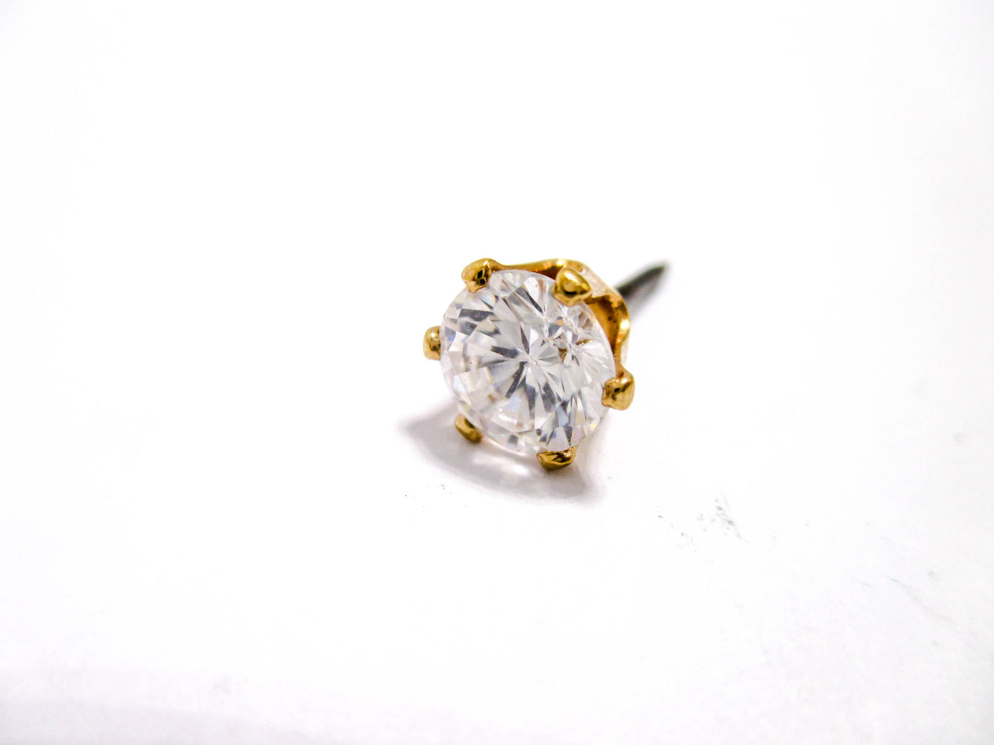 When Diamonds Are Not An Option - Glass Rhinestone Lapel or Tie Pin