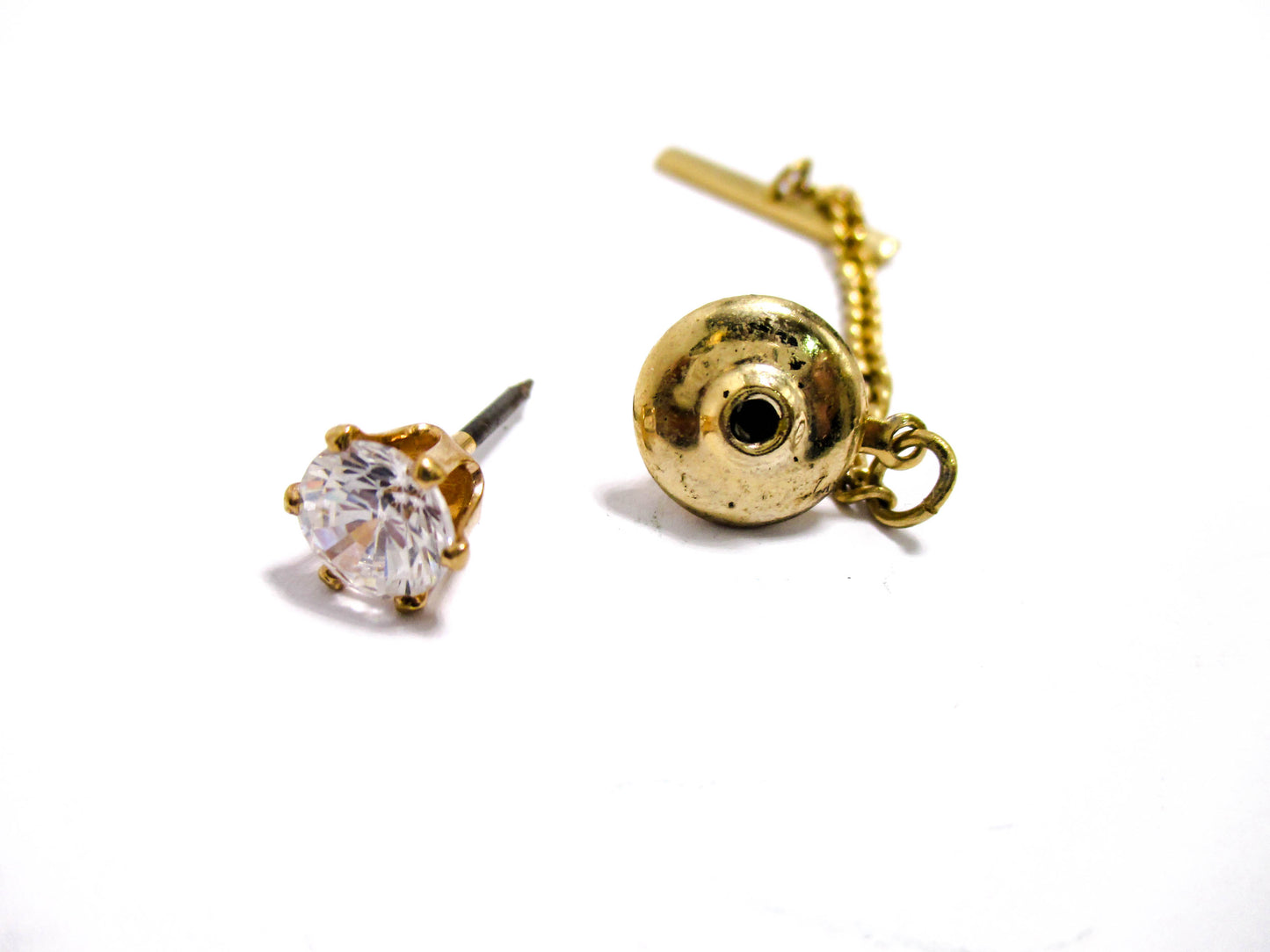 When Diamonds Are Not An Option - Glass Rhinestone Lapel or Tie Pin