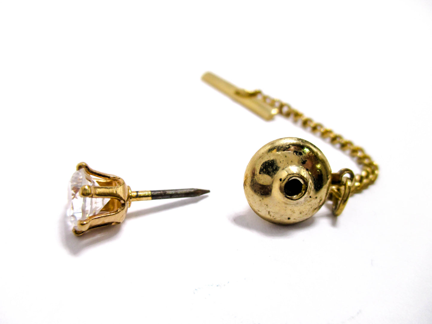 When Diamonds Are Not An Option - Glass Rhinestone Lapel or Tie Pin