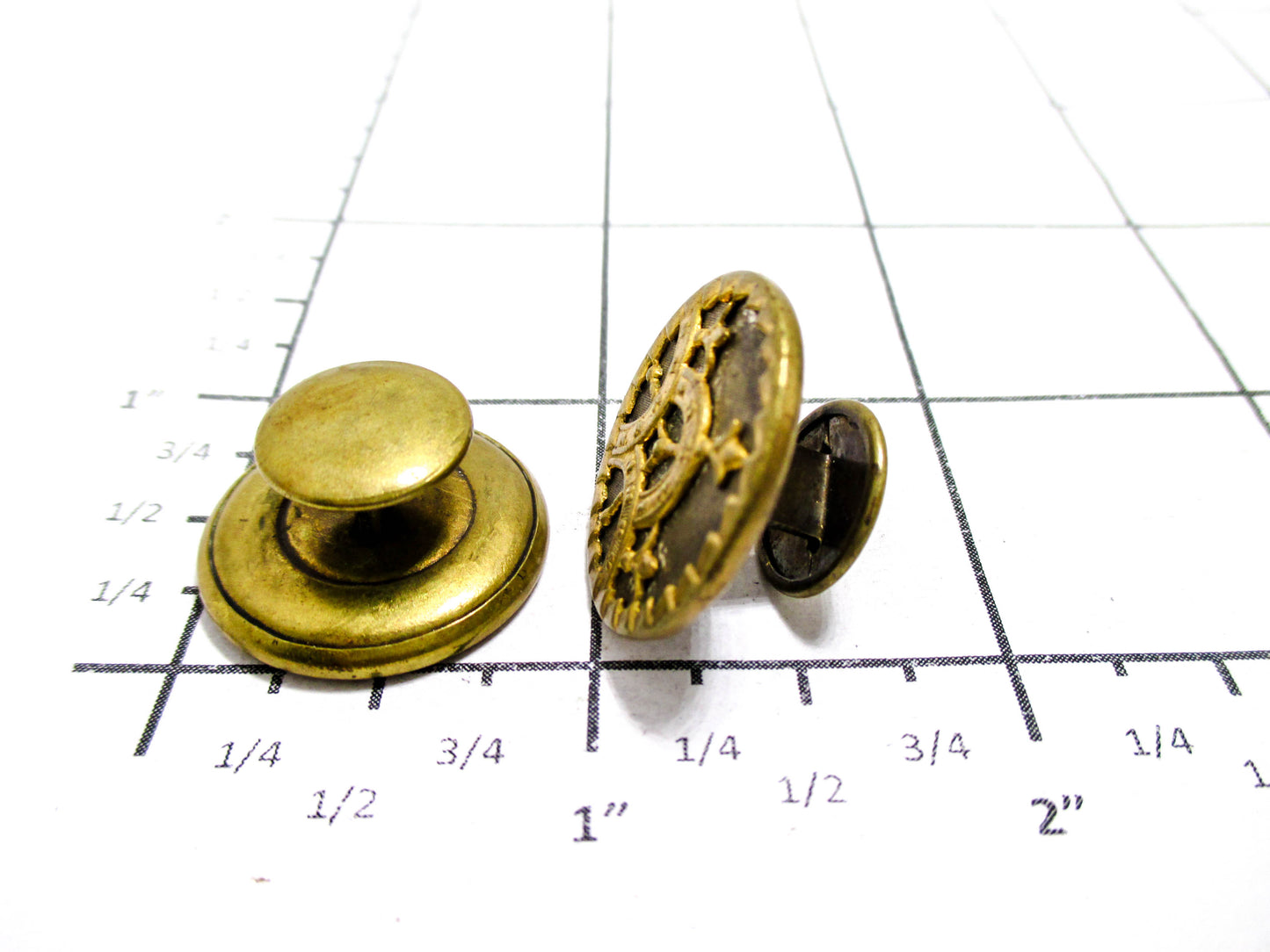 Victorian Cuff Buttons - 1880s Jewelry