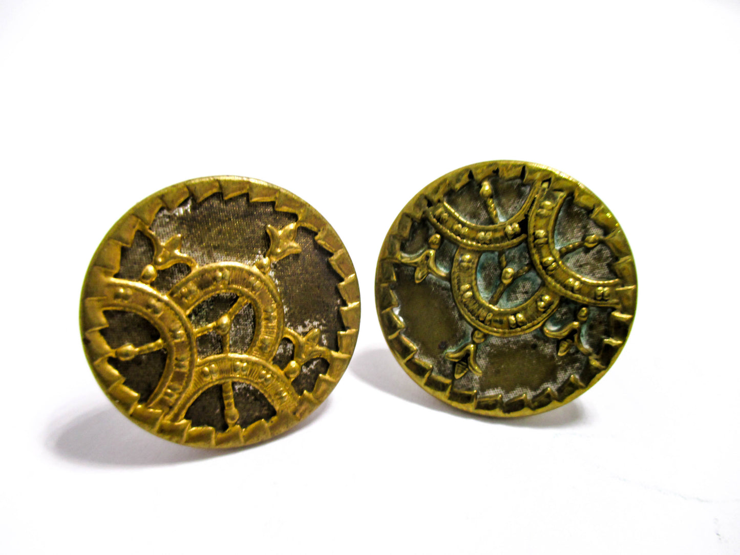 Victorian Cuff Buttons - 1880s Jewelry