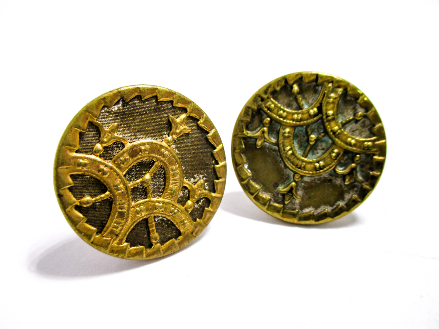 Victorian Cuff Buttons - 1880s Jewelry