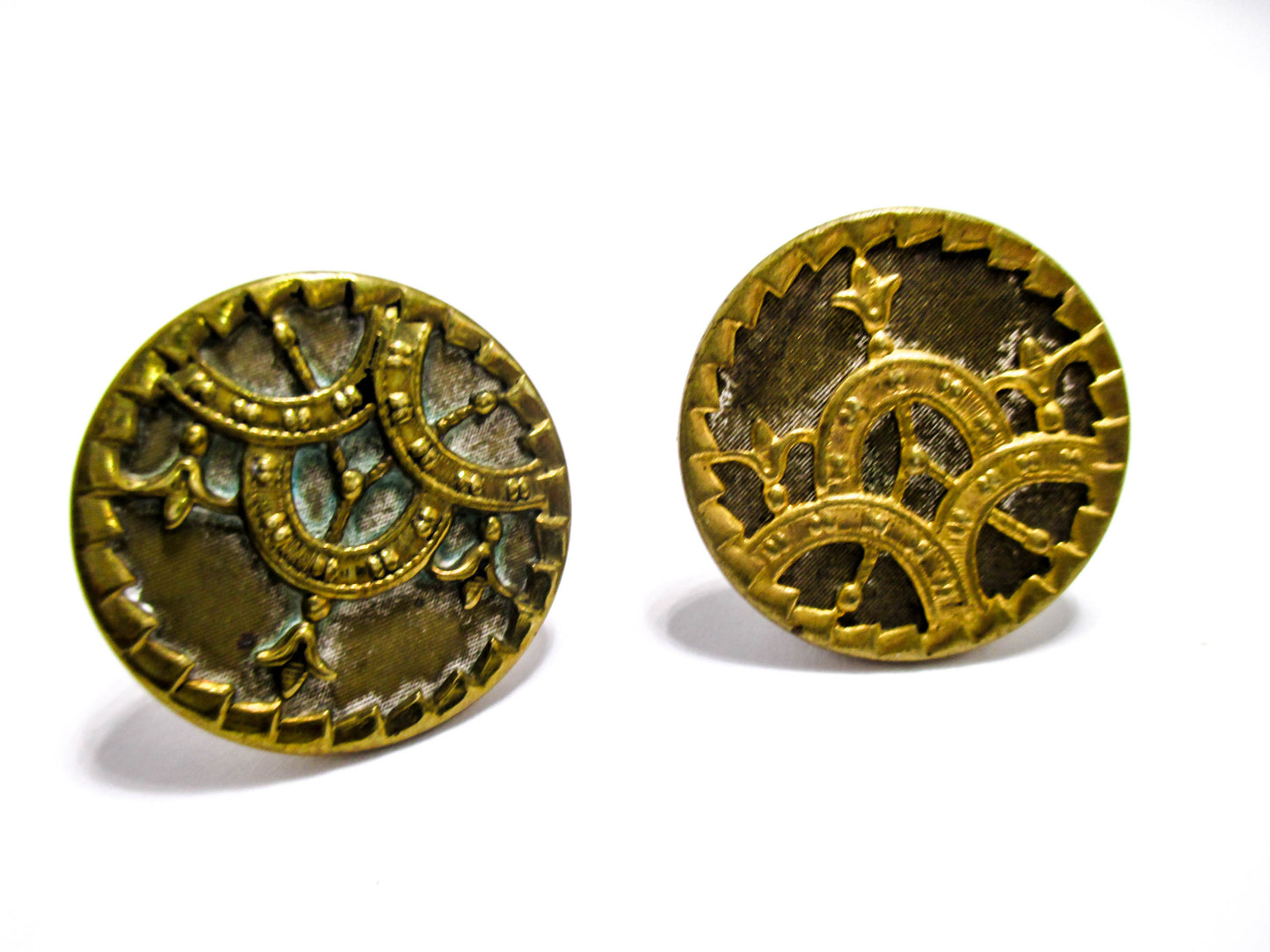 Victorian Cuff Buttons - 1880s Jewelry