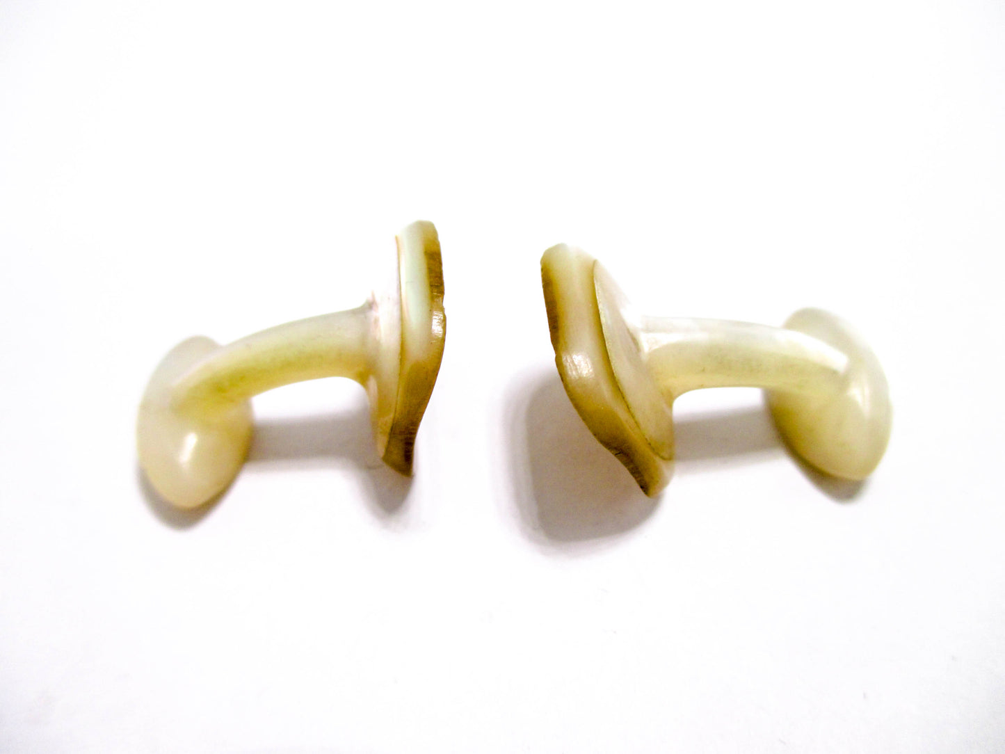 Shades of Abalone - Antique Cufflinks - Victorian Jewelry for Men