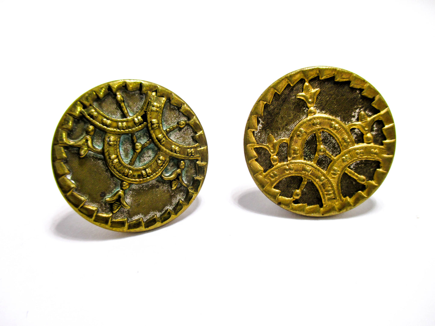 Victorian Cuff Buttons - 1880s Jewelry