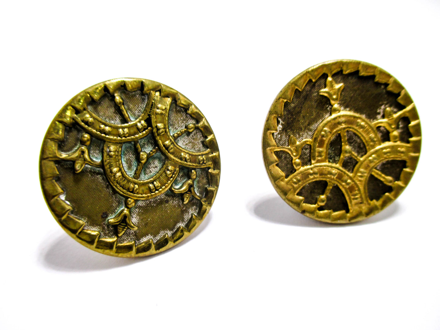 Victorian Cuff Buttons - 1880s Jewelry