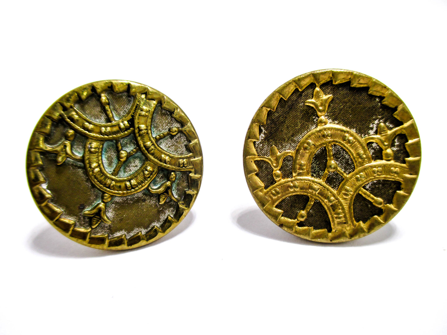 Victorian Cuff Buttons - 1880s Jewelry