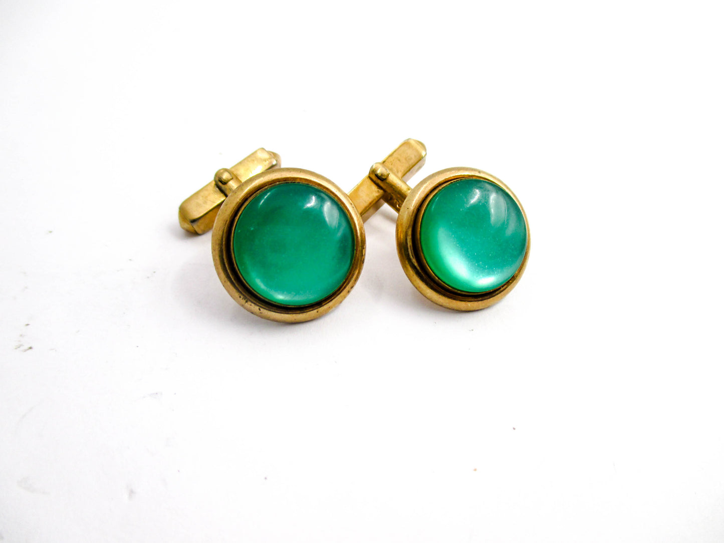 Very Vintage Green Cufflinks