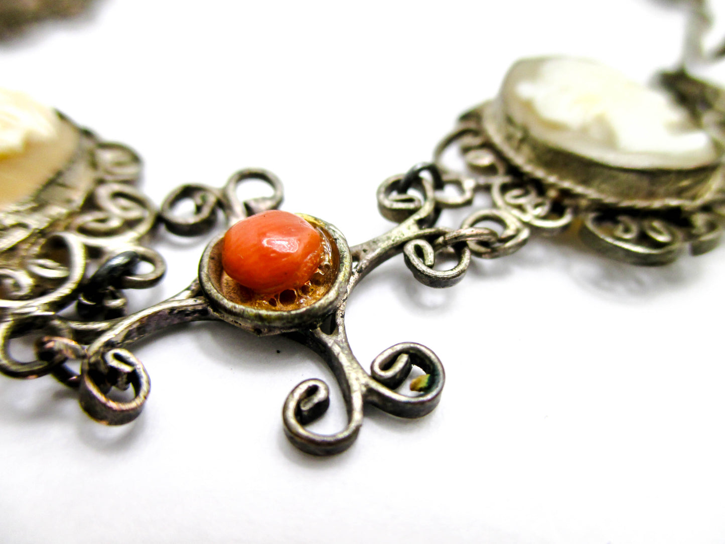 Very Vintage 5 Cameo Bracelet - Repair, Repurpose, Harvest Piece