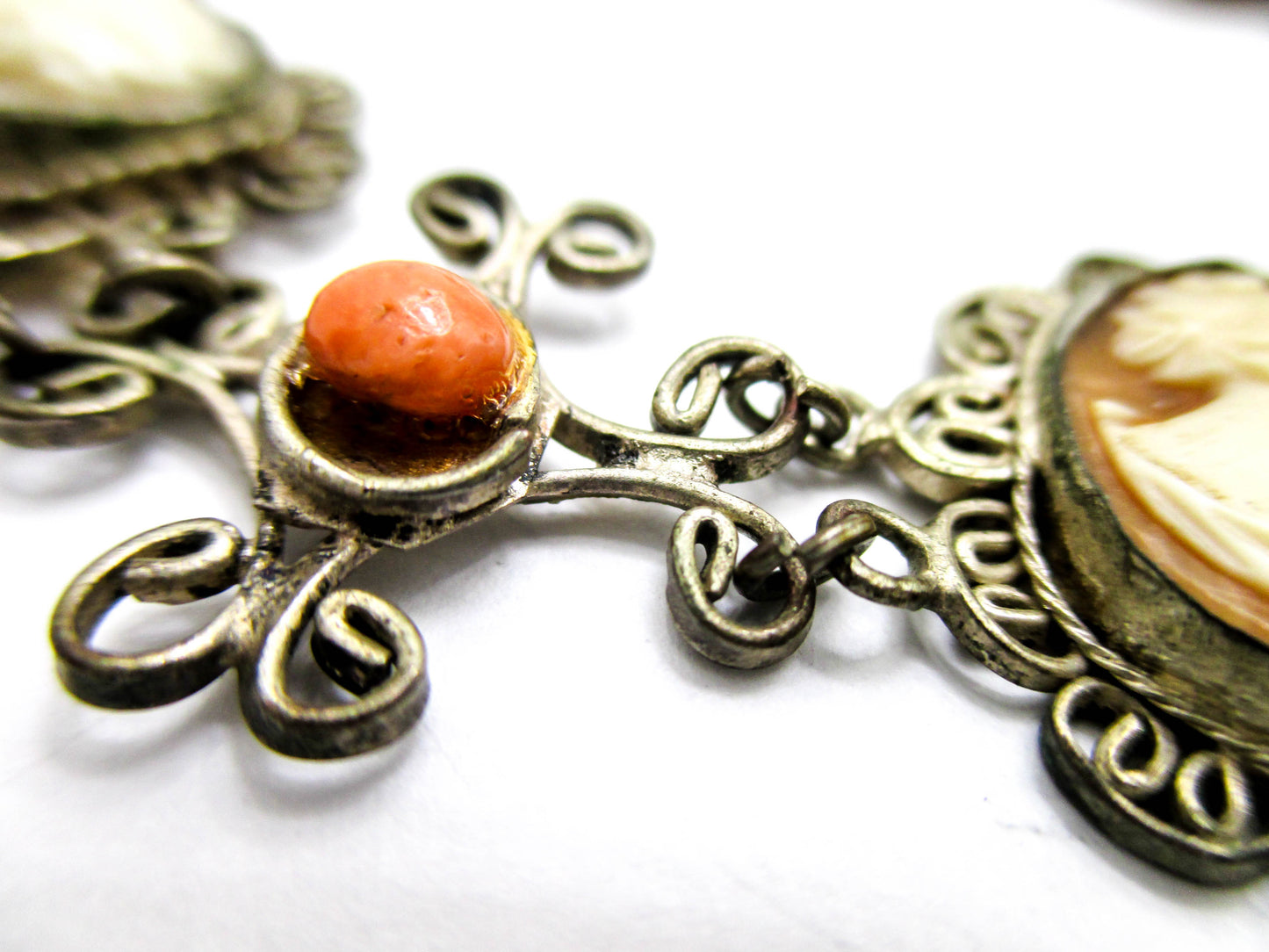 Very Vintage 5 Cameo Bracelet - Repair, Repurpose, Harvest Piece
