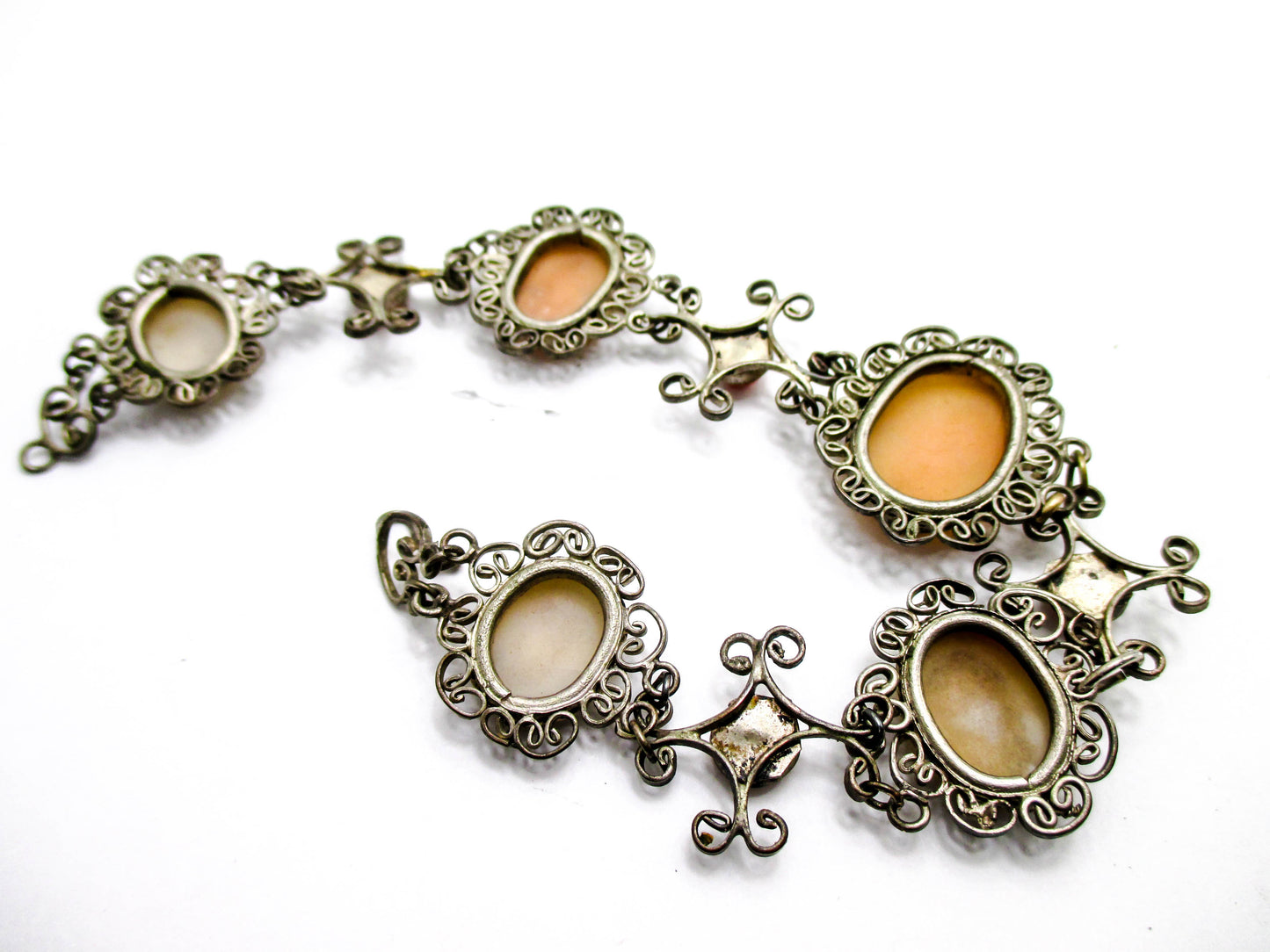 Very Vintage 5 Cameo Bracelet - Repair, Repurpose, Harvest Piece