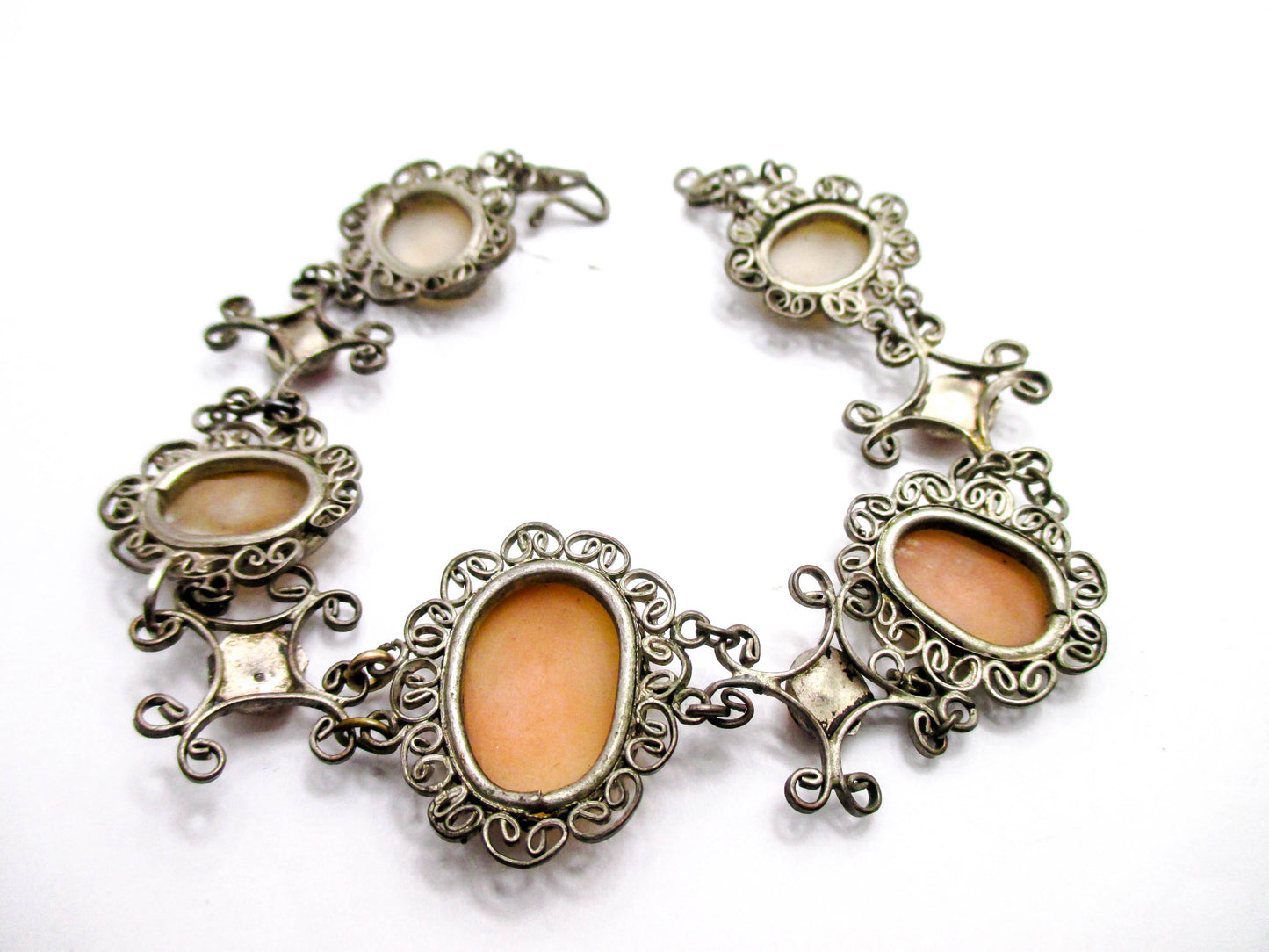 Very Vintage 5 Cameo Bracelet - Repair, Repurpose, Harvest Piece