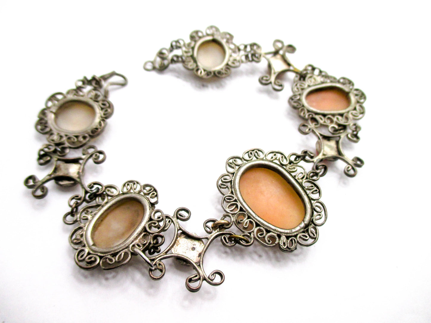 Very Vintage 5 Cameo Bracelet - Repair, Repurpose, Harvest Piece