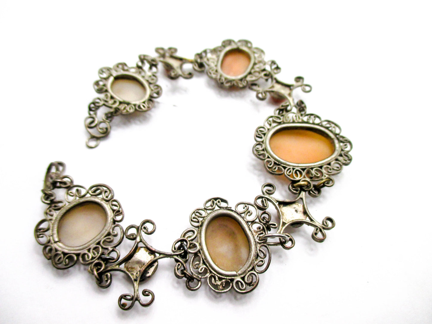 Very Vintage 5 Cameo Bracelet - Repair, Repurpose, Harvest Piece