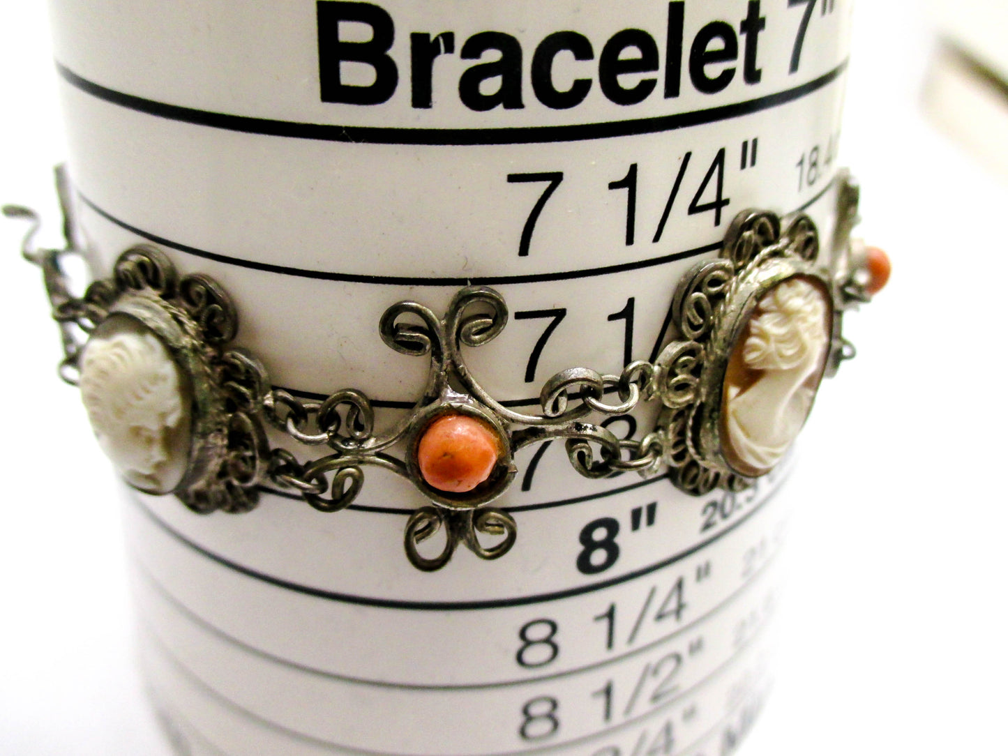 Very Vintage 5 Cameo Bracelet - Repair, Repurpose, Harvest Piece