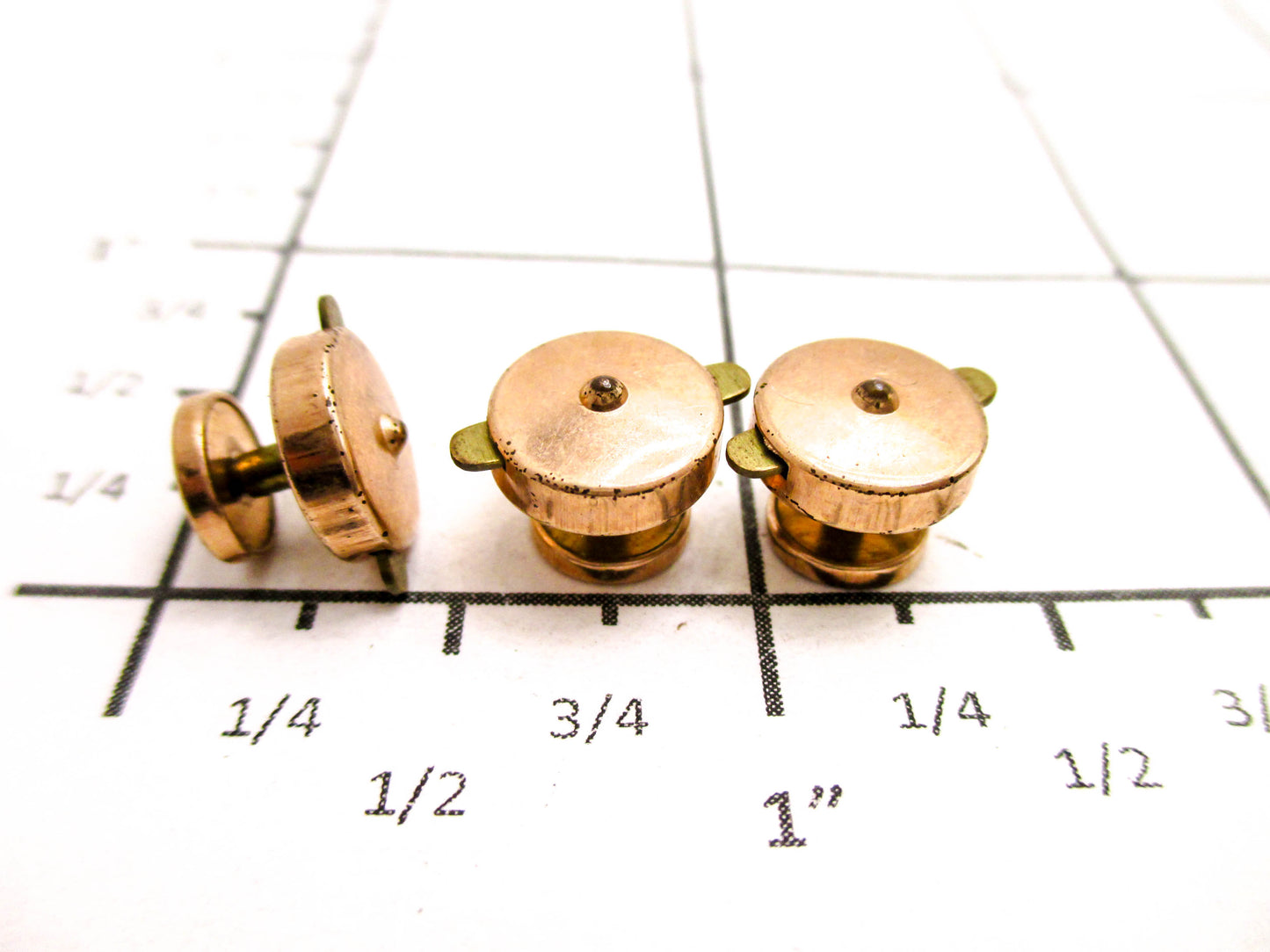 Victorian Chased Button Stud Set - Antique Men's Accessories