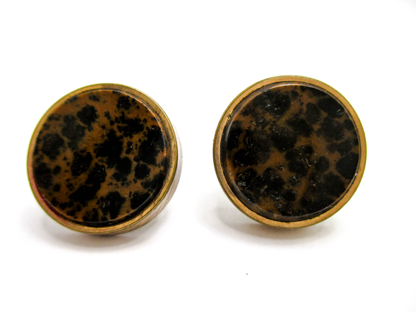 Gorgeous Victorian Gemstone Cuff Buttons - 1880s Men's Jewelry