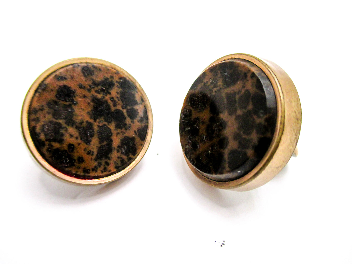 Gorgeous Victorian Gemstone Cuff Buttons - 1880s Men's Jewelry